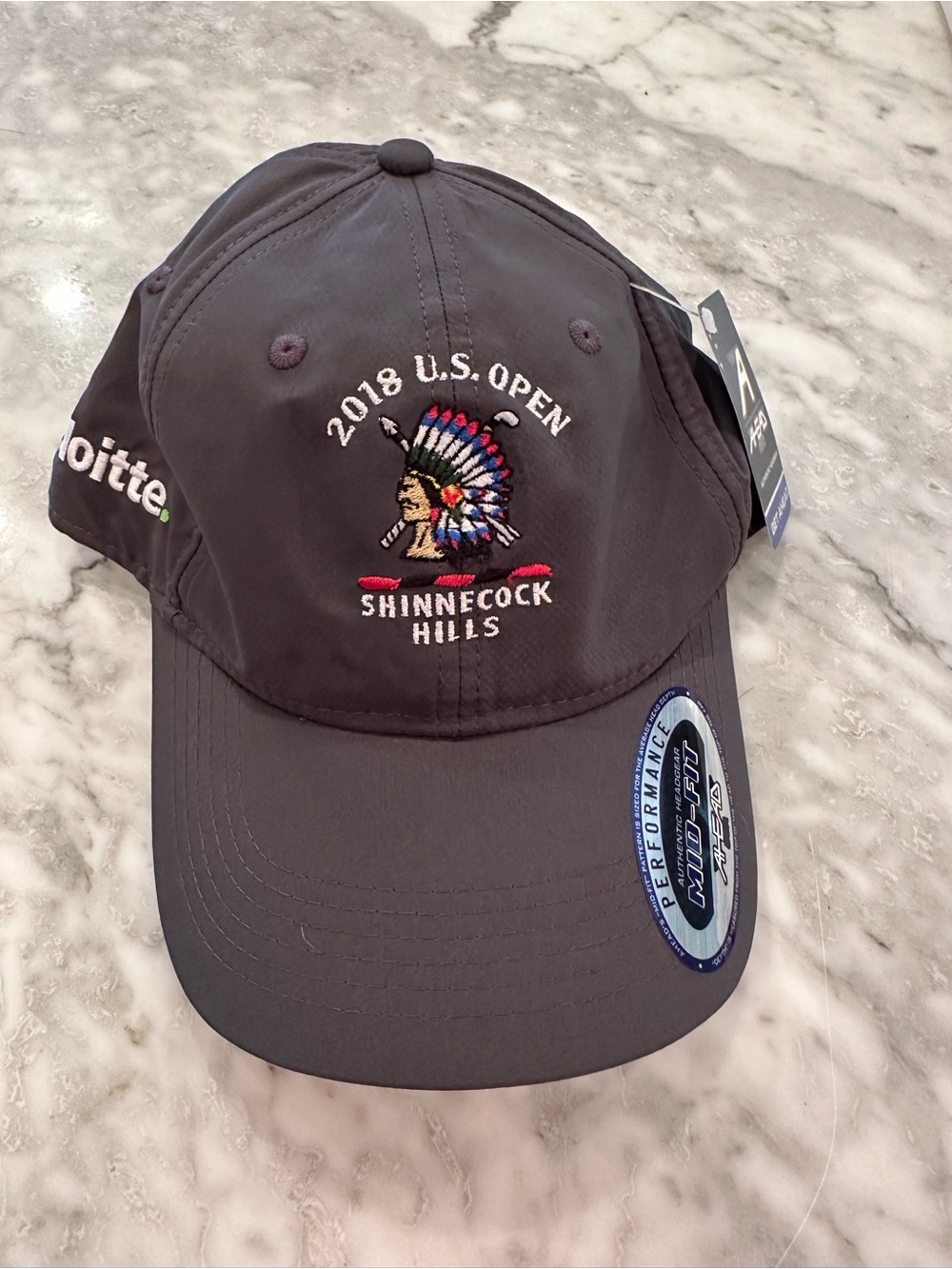 2018 U.S. Open Shinnecock Hills Embroidered Golf Hat - Dark Gray